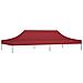 Tetto per Tendone per Feste 6x3 m Rosso Borgogna 270 g / m² - Foto miniatura 3