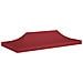 Tetto per Tendone per Feste 6x3 m Rosso Borgogna 270 g / m² - Foto miniatura 1