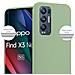 Custodia Compatibile Con Oppo Find X3 Neo In Candy Pastello Verde - Coperchio Protettivo In Silicone Tpu Flessibile - Foto miniatura 5