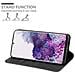 Custodia Compatibile Con Samsung Galaxy S20 Plus In Nero Marrone - Coperchio Protettiva Con Chiusura Magnetica, Funzione Stand E Tasca Per Le Carte - Foto miniatura 3