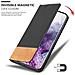 Custodia Compatibile Con Samsung Galaxy S20 Plus In Nero Marrone - Coperchio Protettiva Con Chiusura Magnetica, Funzione Stand E Tasca Per Le Carte - Foto miniatura 7