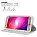 Custodia Compatibile Con Lg X Power 2 In Classy Argento - Coperchio Protettiva Con Chiusura Magnetica, Funzione Stand E Tasca Per Le Carte - Foto miniatura 3