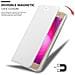 Custodia Compatibile Con Lg X Power 2 In Classy Argento - Coperchio Protettiva Con Chiusura Magnetica, Funzione Stand E Tasca Per Le Carte - Foto miniatura 7