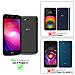 Custodia Compatibile Con Lg X Power 2 In Classy Argento - Coperchio Protettiva Con Chiusura Magnetica, Funzione Stand E Tasca Per Le Carte - Foto miniatura 8