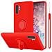 Custodia Compatibile Con Samsung Galaxy Note 10 Plus In Liquid Rosso - Coperchio Protettivo In Silicone Tpu Flessibile Con Anello - Foto miniatura 1