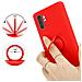 Custodia Compatibile Con Samsung Galaxy Note 10 Plus In Liquid Rosso - Coperchio Protettivo In Silicone Tpu Flessibile Con Anello - Foto miniatura 6