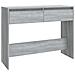 Tavolo Consolle Grigio Sonoma 100x35x76,5 cm in Truciolato - Foto miniatura 2