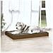 Cuccia Per Cani Miele 101,5x74x9 Cm In Legno Massello Di Pino - Foto miniatura 4