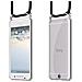 Catena Di Telefoni Cellulari Compatibile Con Htc One A9 In Nero - Coperchio Protettivo In Silicone Con Anelli D'argento, Cinturino In Corda E Custodia Staccabile - Foto miniatura 8