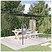 Gazebo Antracite 3x3 M 180 G /m Tessuto E Acciaio - Foto miniatura 1