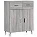 Credenza Grigio Sonoma 69,5x34x90 Cm In Legno Multistrato - Foto miniatura 2