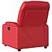 Poltrona Reclinabile Rossa In Similpelle - Foto miniatura 4