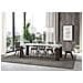 Tavolo Allungabile 90x90/246 Cm Roxell Mix Piano Bianco Frassino - Gambe Noce - Bianco Frassino /noce - Foto miniatura 3