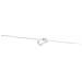 Applique Da Parete Contemporaneo Filo Alluminio Bianco Led 16w 3000k Ip44 - Foto miniatura 1