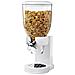 Dispenser Cereali Singolo Contenitore Dosatore Distributore Storage Pasta Bianco - Foto miniatura 5