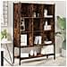 Libreria Rovere Fumo 102x30x141,5 Cm In Legno Multistrato - Foto miniatura 1