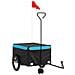Rimorchio Da Bici Nero E Blu 45 Kg In Ferro - Foto miniatura 2