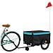 Rimorchio Da Bici Nero E Blu 45 Kg In Ferro - Foto miniatura 3