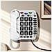 Telefono Fisso Da Parete Per Senior Cl100 Suoneria Forte 30db, Bianco - Foto miniatura 2