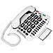 Telefono Fisso Da Parete Per Senior Cl100 Suoneria Forte 30db, Bianco - Foto miniatura 1