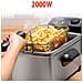 Friggitrice 3 Litri 2000 Watt da Cucina Temperatura Regolabile e Spia Controllo - Foto miniatura 2