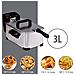 Friggitrice 3 Litri 2000 Watt da Cucina Temperatura Regolabile e Spia Controllo - Foto miniatura 4