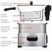 Friggitrice 3 Litri 2000 Watt da Cucina Temperatura Regolabile e Spia Controllo - Foto miniatura 3