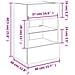 Mobile TV a Parete con Luci LED Rovere Sonoma 40x30x60,5 cm - Foto miniatura 2
