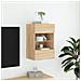 Mobile TV a Parete con Luci LED Rovere Sonoma 40x30x60,5 cm - Foto miniatura 3