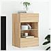 Mobile TV a Parete con Luci LED Rovere Sonoma 40x30x60,5 cm - Foto miniatura 6