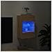 Mobile TV a Parete con Luci LED Rovere Sonoma 40x30x60,5 cm - Foto miniatura 8