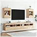 Mobile TV a Parete con Luci LED Rovere Sonoma 40x30x60,5 cm - Foto miniatura 9