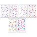 Glitter Nail Art Stickers - Confezione Da 6   Modello 2 - Foto miniatura 3