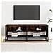 Mobile Tv Rovere Fumo 120,5x40x46cm Legno Multistrato E Metallo - Foto miniatura 3