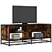 Mobile Tv Rovere Fumo 120,5x40x46cm Legno Multistrato E Metallo - Foto miniatura 1
