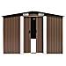 Lusso Casadino -  Casetta Da Giardino 257x580x181 Cm In Metallo Marrone - Foto miniatura 1