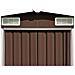 Lusso Casadino -  Casetta Da Giardino 257x580x181 Cm In Metallo Marrone - Foto miniatura 5