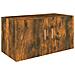 Armadietto Da Parete Rovere Fumo 80x39x40 Cm Legno Multistrato - Foto miniatura 1