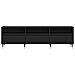 Mobile TV  Nero Rovere 150x30x44,5 cm Legno ingegnerizzato - Foto miniatura 7