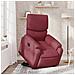 Poltrona Alzapersona Reclinabile Elettrica Rosso Vino Tessuto - Foto miniatura 2