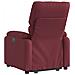 Poltrona Alzapersona Reclinabile Elettrica Rosso Vino Tessuto - Foto miniatura 5