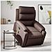Poltrona Alzapersona Reclinabile Massaggio Marrone Similpelle - Foto miniatura 2