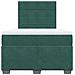 Giroletto a Molle con Materasso Verde Scuro 120x190 cm Velluto - Foto miniatura 4