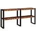 Tavolo Consolle 160x33x75 cm Legno Massello di Recupero - Foto miniatura 1