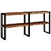 Tavolo Consolle 160x33x75 cm Legno Massello di Recupero - Foto miniatura 2