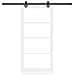 Porta Scorrevole  con Set Hardware 'ORKDAL'Bianco Legno Massello e Vetro, Porta Interna  con Vetro 'ORKDAL'Bianco 93x202x4 cm - Foto miniatura 4