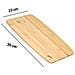 Tagliere In Legno Di Bambù 30x23cm Con Foro Per Appendere, Beige - Foto miniatura 2