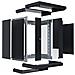 WGX-1506TS.G1 rack 15U Da parete Nero - Foto miniatura 4