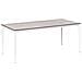 Tavolo Da Pranzo Da Giardino Sovareto 180 Cm 90 Cm Simil Legno Grigio Chiaro - Foto miniatura 3