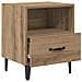 Armadio da Notte 2 pcs rovere artigianale 40 x 35 x 47,5 cm - Foto miniatura 5